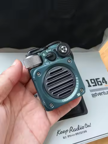 MUZEN Wild MIni Wireless Bluetooth Speaker Cyber Green Outdoor Camping Portable Mecha Smart Metal Sp