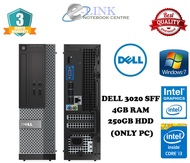 ( Big Offer 50% Dell Intel i3 4th Generation  SFF Refurbished ) OPTIPLEX 3020 SFF / 4GB DDR3 RAM / 2