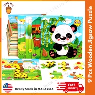 ✨MURAH✨9 pcs 3D Wooden Puzzle Jigsaw Early Educational Learning Montessori Toys | Puzzle Anak, Maina