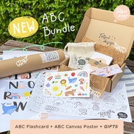 Totful Design ABC Bundle (ABC Flashcards + Poster + GIFTS)