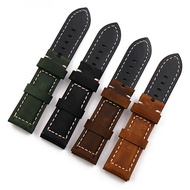 Watch accessories leather strap 20mm22mm24mm26mm outdoor sports waterproof leather strap female bracelet men watch band