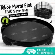 Tebok Plastik Pvc Model Flat SSS Tebok Sangkar Kandang Burung Murai Batu No 2 Tebok Anti Pecah Kaki Sangkar Burung