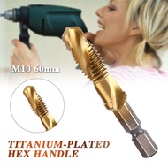 Titanium Plated Hex Shank HSS Screw Thread Metric Tap Drill Bits Screw Machine Compound M3 M4 M5 M6