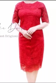 Premium Dress Natal Gereja Kristen 2024 Brukat Impor Wanita Remaja Pesta Pernikahan Paskah Terbaru