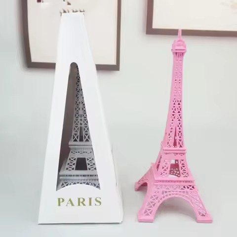 Creative Pink Eiffel Tower Model Creative Pink Eiffel Tower Model Decor Statue Eiffel Tower Figurine