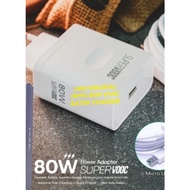 J490 ORIGINAL ADAPTIVE TRAVEL CHARGER ADAPTOR BATOK OPPO 80W Charger Head VOOC CHARGER 80 WATT USB S