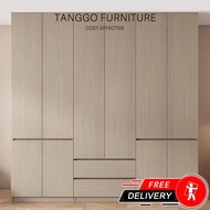 Tanggo🇸🇬2/3/4/5/6 Doors Wardrobe with Drawers Wardrobe Cabinet Wardrobe with drawers Storage Cabinet