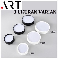 888-16Watt Square OUTBOW DOWNLIGHT Round/ Ceiling Light/ BK/ WH/ - Black Square