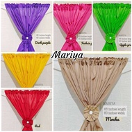 Plain Non Ring Curtain's 60 x72 inches Available all Color 6ft/7FT Non Block Out /CurtainOnly