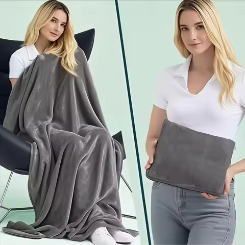 Coral Fleece Airplane Blankets Soft Warm Fluffy Multi Functional Portable Cuddle Cution Pillow 2 in 