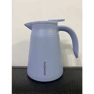【全新正貨】康寧陶瓷不鏽鋼真空保溫壺-寧靜藍