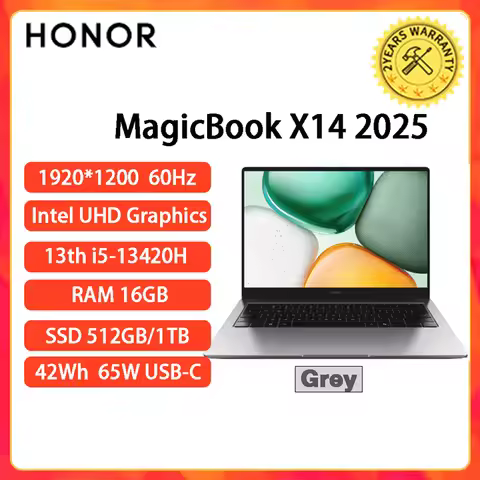 2025 Honor Magiecbook X14 Laptop 13th i5-13420H 16G 512G Notebook 60Hz Screen 14-inch HONOR Laptop