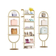 Clothing Store Golden Shoe Store Display Rack Shoe Rack Shelf Creative Shelf Shoe Rack Shop Display 