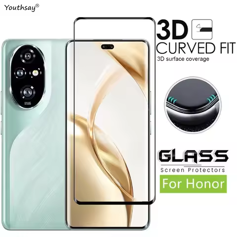 Full Cover Glass For Honor 200 Pro Screen Protector Honor 200 Pro Tempered Glass 3D Protective Phone