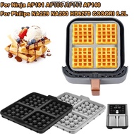 HILDARK0 1pcs Air Fryer Waffle Maker, Silicone Reusable Waffle Baking Mold, Square Waffle Mould for 