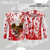 80th Indonesian Independence Day T-shirt Men's TopWanita/ 17 August 2025 Custom 3D fullprinting Art 