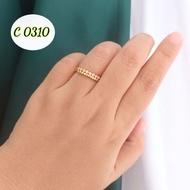 Adult women's ring, 2-layer model C0310 titanium anti-rust