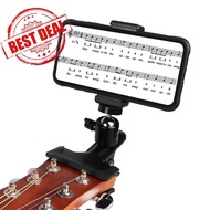 Guitar Phone Holder Practical Guitar Head Clip Convenient Rotation Phone Tools Adjustable U2c2