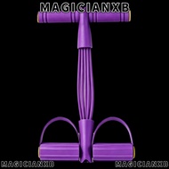 MAGICIANXB 2PCS Pedal Resistance Band, 4 Tube 6 Tube Resistance Band Trainer, Durable ABS T Handle D