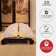 JM PK09.2510 Printed Handheld Fan. Antique Handheld Fabric Fan. Nan Fan Photography Accessories Wear