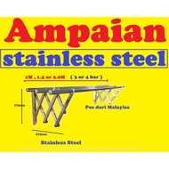 Ampaian Rak Sidai Penyidai Pengantung Jemur Pengering Kain Baju Pakaian Dinding Wall Mount Dryer Dry