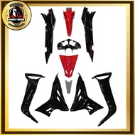 HLD COVER SET MODENAS GT128 BODY COVERSET GT 128 BLACK RED + BLACK BLUE + BLACK