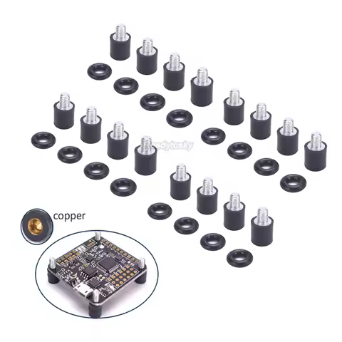 M3*7+4.5 M3 Flight Controller Anti-Vibration Fixed Screws Mounting Hardware Standoff Rubber shock ab