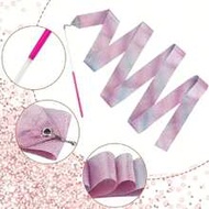 1pc Gymnastic Ribbon With Rotating Wand, Shiny Dancing Ribbon, 78.7 Inches