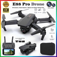 【Malaysia Spot Sale】Drone E88 Pro Drone 4K HD Dual Camera WiFi Remote Control High-altitude Video Video Portable Aircraft Outdoor RC Foldable Portable Remote Control FPV Drone