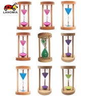 LAHOMIA , Wooden  Hourglass glass  6 mins/8mins/1/20 mins/2  Clock  for Games Classroom
