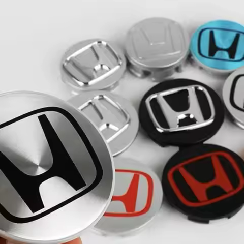 4PCS HONDA Wheel Center Caps 69mm 58mm Blue White Hubcap For Honda Civic Accord Jazz Fit CRV Odyssey