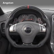 Stock Woodgrain Hydro Dip Carbon Fiber Steering Wheel for Chevy Chevrolet Corvette C6 Coupe Converti