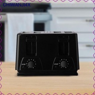 [chiwanji4x] Automatic Bread Toaster Stainless Steel Wide Slots 4 Slice Toaster Oven Quick Heating f