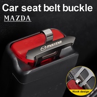 1/2 Pcs For Mazda Hook design Zinc Alloy Material Car Seat Belt Buckle 2 3 5 6 8 CX30 CX3 CX5 CX8 CX9 BT50 CX8 RX5 RX7 RX8 323 Accessories