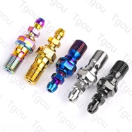 Tgou Titanium Bolt M10 1.0/1.25 Pitch Banjo Bolt for Brembo Brake Line & Single Hole Clutch Banjo wi