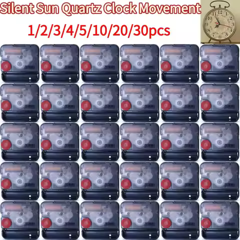 Silent Sun Quartz Clock Movement 12888 DIY Wall Clock Young Town Quartz Clockwork Sweep Seconds Cent