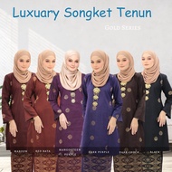 LUXURY BAJU KURUNG PAHANG  DAN VEIL SONGKET TENUN SIZE S - XXL