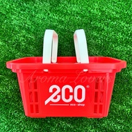 Mini Eco Shop Collection Red Basket Bakul Viral Kedai 2co 红色 迷你购物 小篮子