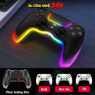 Tay cầm chơi game không dây P07 Plus kết nối bluetooth và dây TypeC hỗ trợ PC/Laptop/Smart Phone Tay