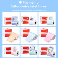 Phomemo Self-Adhesive Label Paper for Phomemo M110/M200 Label Printer Sticker Transparent Round Squa