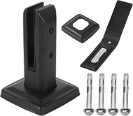 Standing Glass Clamp, Black Glass Holder Brackets with Screws Made of 304 Stainless Steel, H 160 mm 