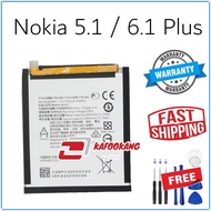KFA Compatible For Nokia 5.1 Plus / Nokia 6.1 Plus HE342 Battery 3060 mAh