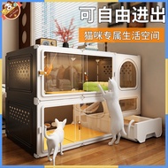 Cat Villa Oversized Free Space Household Indoor Cat Litter Cat Toilet One Room One Room One Room QQJ