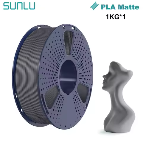 SUNLU 1KG PLA Matte 3D Printer Filament 1.75mm 1000g Spool (2.2lbs) Neatly Arranged No Knot Filament
