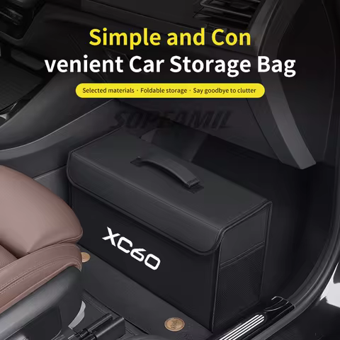 Car Trunk Organizing And Storage Box For Volvo S60 S90 XC40 XC60 XC90 T5 T6 T8 C30 C70 Brand-new Aut