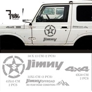 Stiker mobil Offroad Jeep Jimny 4x4 Adventure oracal 651 Jerman