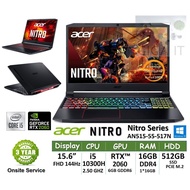 Acer Notebook Nitro AN515-55-517N (i5-10300H,16G,RTX2060 6GD6, Win10) ประกันเอเซอร์ 3 ปี