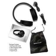 sonicGear Foldable Active Noise Cancellation Bluetooth Headphones | ANC2000 | 24 Hours Playback Time