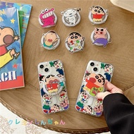 iPhone 13 Pro max 14 Pro max Cartoon Pattern Acrylic transparent magnetic phone case + magnetic holder + Accessories