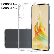 OPPO Reno 8 Reno8T 8T T 4G 5G Casing Clear Ultra-slim Soft TPU Phone Case Cover